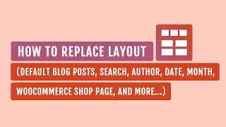 Smart Post Show Pro - How To Replace Layout (Default Blog Posts, Search, Author, Date...Page)