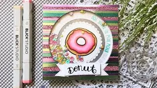 A See Through Shaker Card with Joy Clair Stamps & Rinea Foil