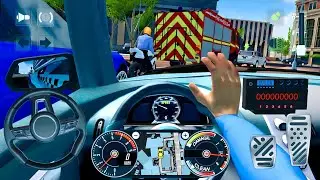 🚖 Taxi Simulator POV Gameplay - Emergency City Traffic, Fire Truck Block & Insane Close Calls 🔥