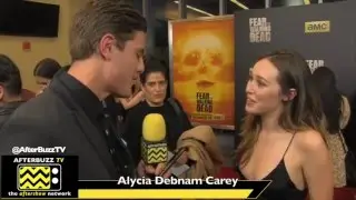 Alycia Debnam Carey Interview | Fear The Walking Dead Premiere | 2016