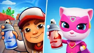 Subway Surfers New Update vs Talking Tom Hero Dash Gameplay | iPad Pro M5 Gameplay | MOBILE GAMING 