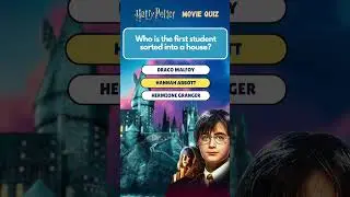 Harry Potter Sorcerer's Stone Movie Quiz | Who is the first student sorted into a house? #Shorts