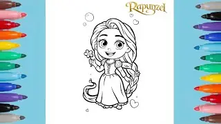 Cute Rapunzel Coloring Pages | Tangled ✨️