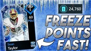 HOW TO GET FREEZE POINTS FAST + 96 SEAN TAYLOR!-Madden Mobile 20