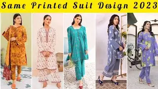 Same Printed Suit Design // Full Suit Same Print // Printed Suit