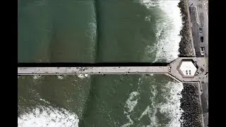 Drone views of the Pacifica Municipal Pier