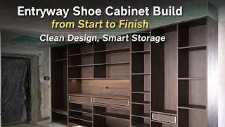 Entryway Shoe Cabinet Build from Start to Finish
