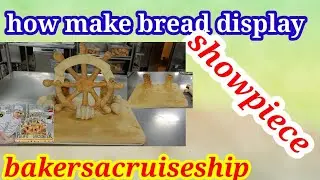 how to make simple bread display (showpiece display)