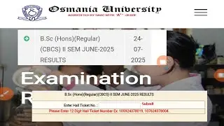 Ou result | osmania university results 2025