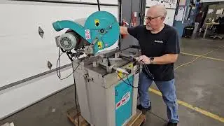 Kalamazoo  (KMT) Model CT 350 AV High-Speed Non-Ferrous Metal Cutting Saw #machineshop #bandsaw