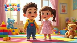 Sharing is Caring Song 🤝 Character Building Nursery Rhymes for  Kids | Little Learners