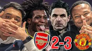 EMBARRASSING. Arsenal LOSE 3-2 to Manchester United Reaction with Anil Kandola & Kweku Afari