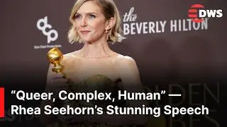 FULL REMARKS: Rhea Seehorn Talks Love, Identity, and Hive Minds After Golden Globe Win | AA1G