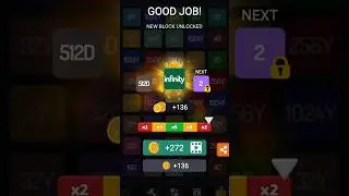 INFINITY TILE best player of 2248 2048 android iOS merge blocks puzzle games #viralgame #bestgame