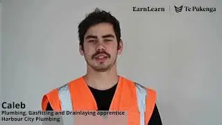 EarnLearn Plumbing, Gasfitting and Drainlaying Apprentice - meet Caleb