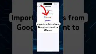 How to import your contacts from Google account to iPhone #iphone #iphonetips #iphonetricks #tech