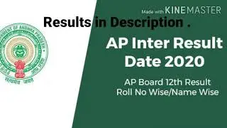 Ap inter 2020 results . #ap_inter_results_2020 #apinter #bieap