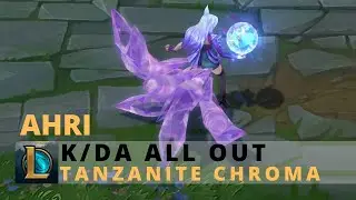 KDA All Out Ahri Tanzanite Chroma - League Of Legends