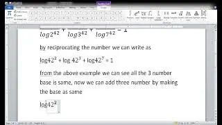 Logarithm chapter 23