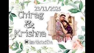 🔴 LIVE: CHIRAG & KRISHNA || MARRIAGE || ALHAJ ||