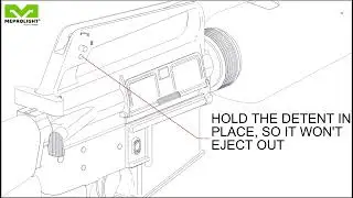 MEPRO TRU-DOT&reg; Self-Illuminated AR 15/M-16/M-4 Rear Sight Installation