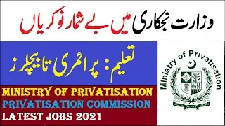 Ministry of Privatization  Jobs in Pakistan