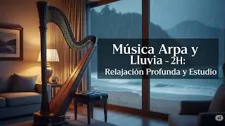Музыка арфы и дождя 🌧️ 2H: Йога, сон, медитация ☯️ Глубокое расслабление и учёба ☯️