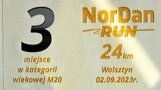 NorDan Run Wolsztyn - trasa 24 km - 3 miejsce M20