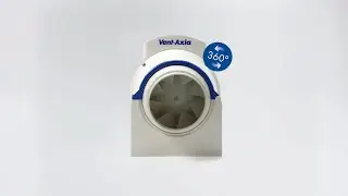 Vent-Axia ACM100 Mixed Flow In-Line Fan 360&deg; view
