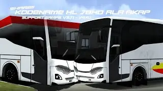 SHAREE KODENAME HEADLAMP JBHD ORI ALA2 AKAP V2, FREE BONUS LIVERY POLOS🤩!? (BUSSID V4.4.1-V3.7.1)