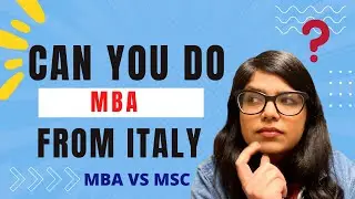 MBA in Italy, Universities offering MBA, MBA vs MSC
