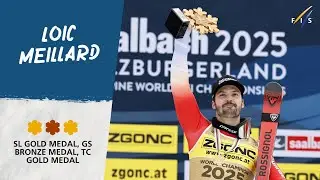 Loic Meillard - Saalbach 2025 - SL Gold Medal, GS Bronze Medal, TC Gold Medal | FIS Alpine