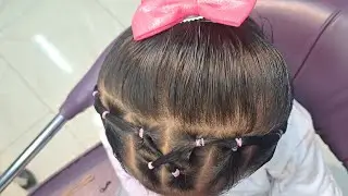 Прическа для девочки с резинками для волос 👧❤️