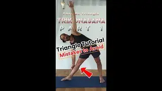 Part 1 ~Trikonasana TUTO #trianglepose #hammy #hip #spine