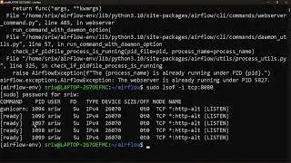 Fixing AirflowException: Webserver Already Running Error [PID]
