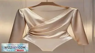 Franclia Elegant V Neck Long Sleeve Ruffle Trim Button Decor Bodysuit For Women