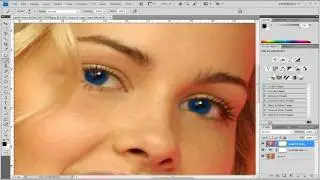 Isabel Lucas in PhotoShop ( Simple Touch-Up & Eye Color Changed )