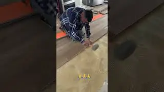 Waterproof 💦 Spc flooring installation with glue ,feels more solid like hardwood but waterproof 💦✅