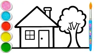 HOW TO DRAW A HOUSE EASY | Drawing House form Shapes