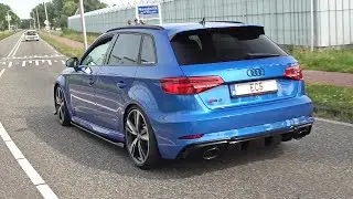 Audi RS3 8V Sportback with Audi RS Sport Exhaust - Accelerations & Downshifts !