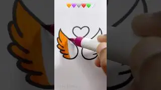 🧡💜🩶❤️💚🪽 Satisfying Art #youtubeshorts #shorts #viralreels #art #artist #draw #colors #satisfy