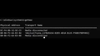 Basic Windows Command to Check IP Address and MAC Address
