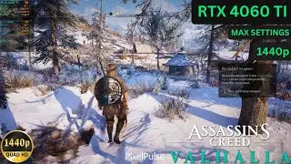 Assassin's Creed Valhalla | Max Settings 1440p | RTX 4060 Ti | i5 12400F | Benchmark Gameplay