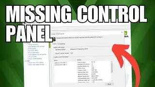 NVIDIA Control Panel Not Showing or Missing (QUICK FIX)