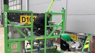 Safe and quick opening and closing of a Dual cartridge / bag filter unit.
