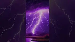 10 HOURS For Deeper Sleep, Relaxation and Focus: Heavy Thunderstorm Over Lake & Trees