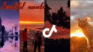 Beautiful sunsets🌇 in different colors[Tiktok compilation] TikTok sunsets can calm you 🌼