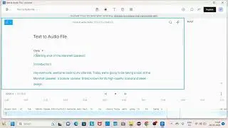Text to Audio using AI Application (Chat GPT + Descript)