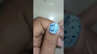 Easy beautiful sky colour nail art designs for short nails 💅🩵#youtubeshorts #nailart #shorts