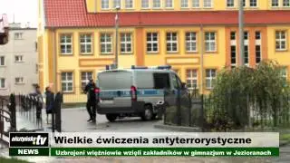 Ćwiczenia antyterrorystyczne w Jezioranach